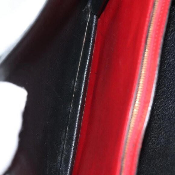 LOUIS VUITTON Epi Bicolor Varenne Hand Bag Black Red M52387 LV Auth 139124 - Picture 10 of 16